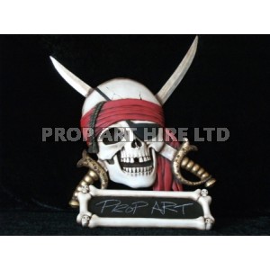 Pirate Plaque With Swords